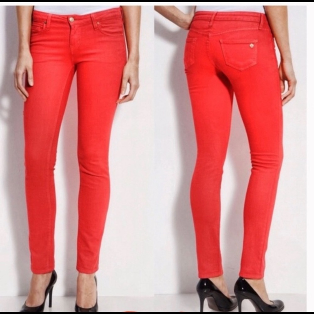 Kate Spade Perry Street Skinny Jeans Red Size 27